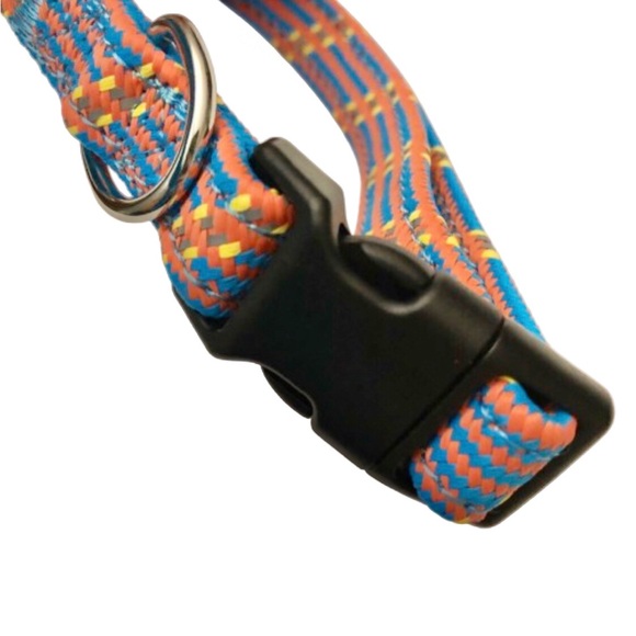 2/$20 NEW LAKE & TRAIL Reflective Dog Collar MEDIUM 15” - 21” Neck Size Pink - Picture 2 of 13